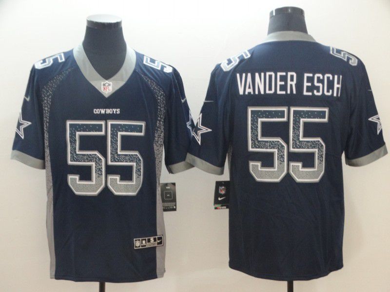 Men Dallas Cowboys #55 Vander esch Blue Nike Drift Fashion Limited NFL Jersey